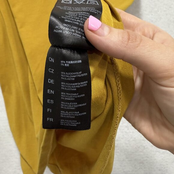 Kuhl Tank Top Womens Medium Yellow Mustard Recycled Polyester Spandex 20S 8454 - Picture 7 of 11